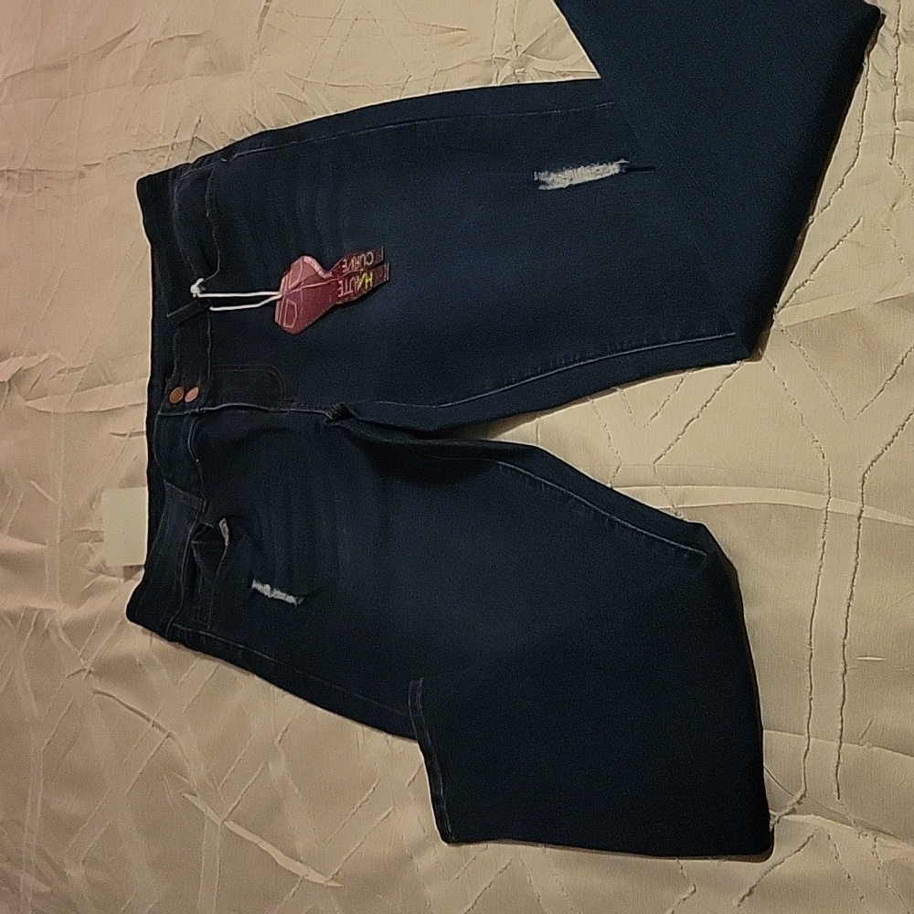 High rise skinny jeans